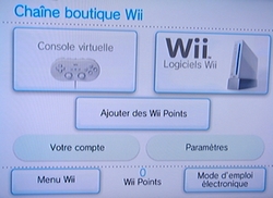 Chaîne Boutique Wii