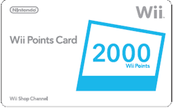 Wii Points Card