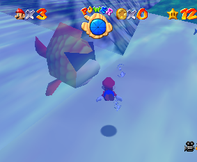 Le Cheep-Cheep gros dans Super Mario 64