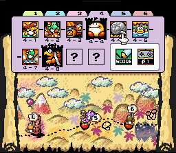 La carte de Yoshi's Island: plus réussies que jamais!
